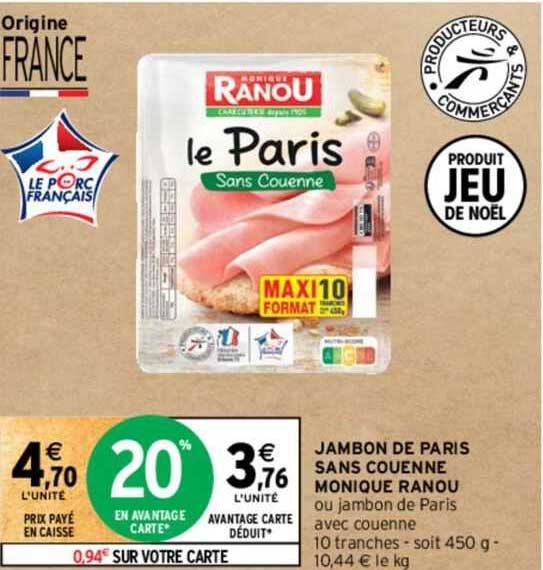 jambon de paris sans couenne monique ranou