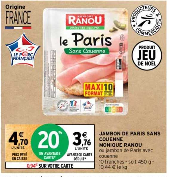 jambon de paris sans couenne monique ranou