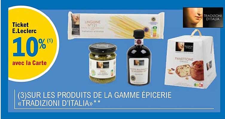 la gamme épicerie «tradizioni d'italia»