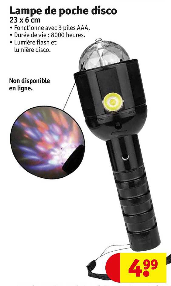 lampe de poche disco