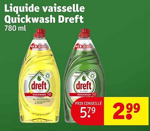 Liquide Vaisselle Quickwash Dreft