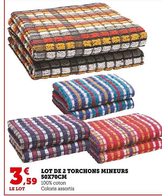 lot de 2 torchs mineurs 50x70cm