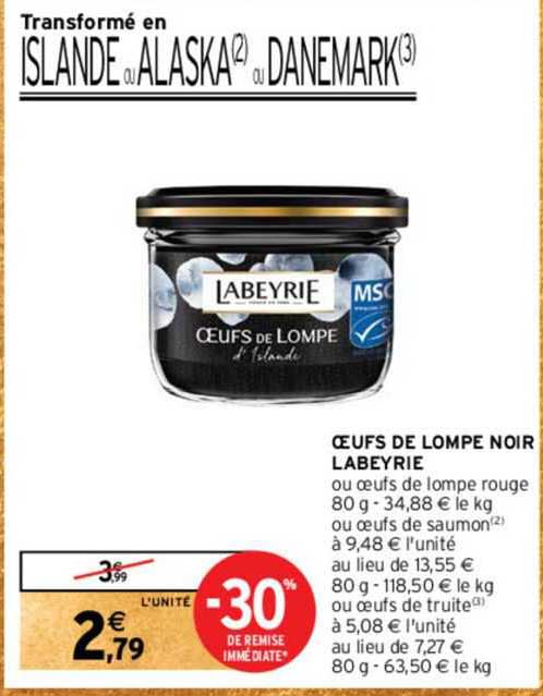 oeufs de lompe noir labeyrie