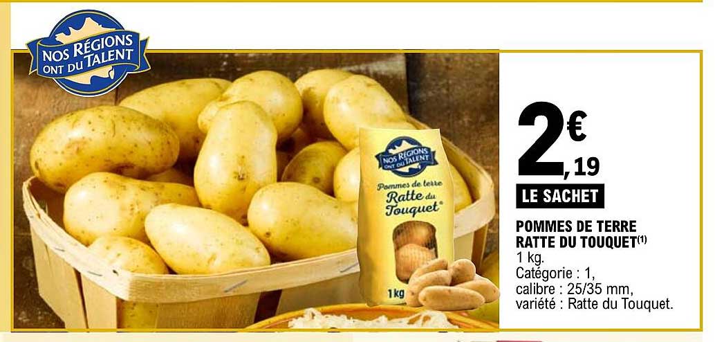 pommes de terre ratte du touquet