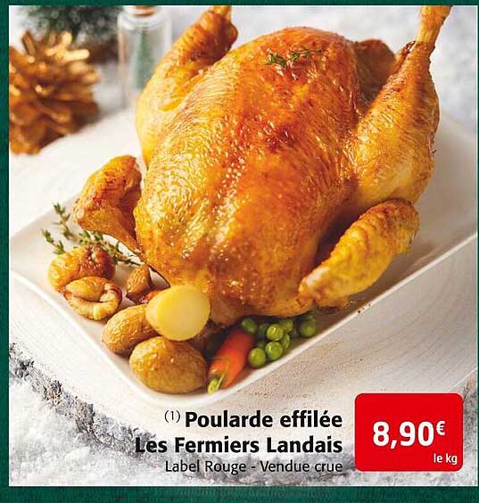 poularde effilée les fermiers landais