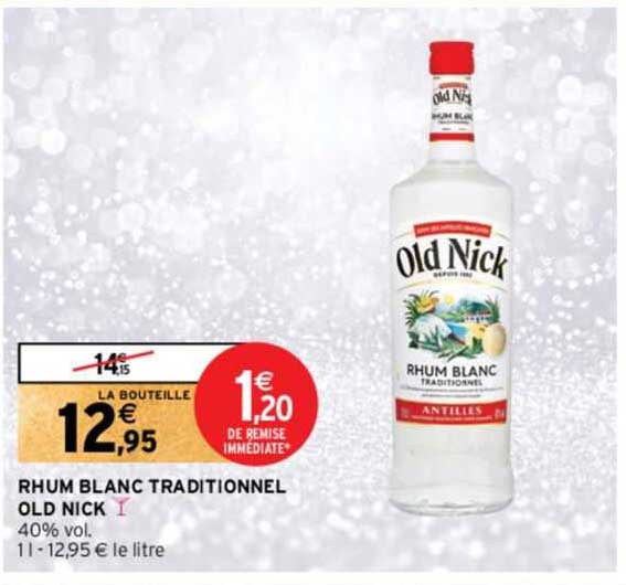rhum blanc traditionnel old nick