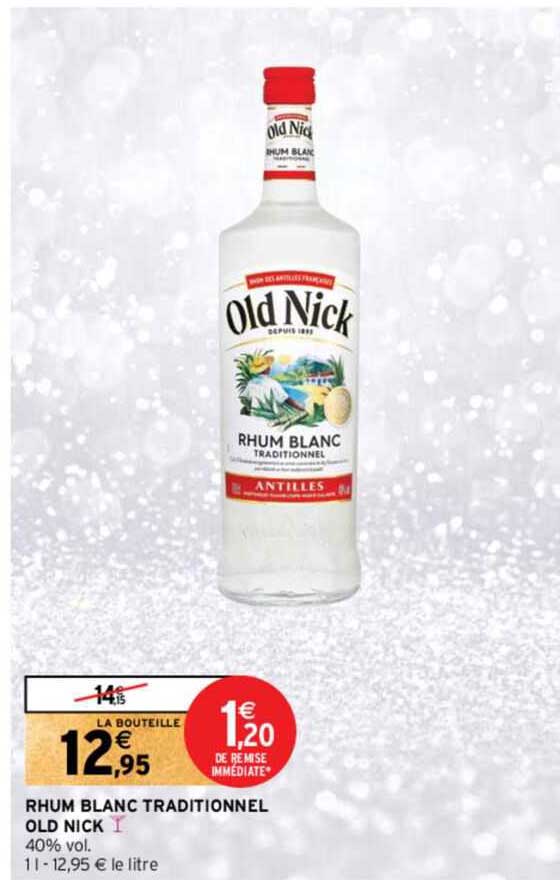 rhum blanc traditionnel old nick