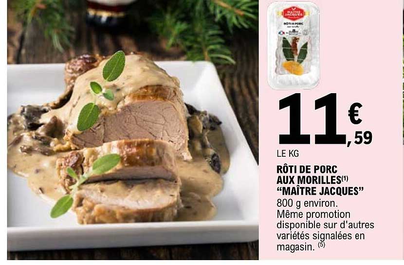 rôti de porc aux morilles "maître jacques"