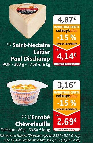 saint-nectaire laitier paul dischamp, l'enrobé chèvrefeuille