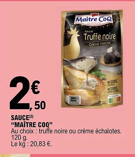 sauce "maître coq"