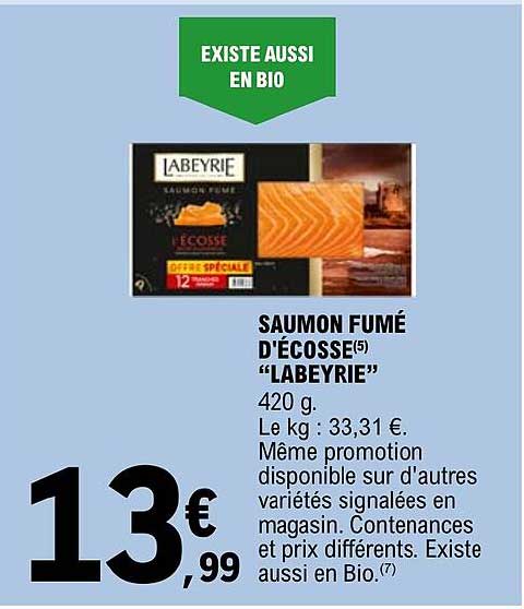 saumon fumé d'écosse "labeyrie"