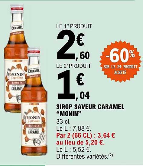 Sirop Saveur Caramel "monin"