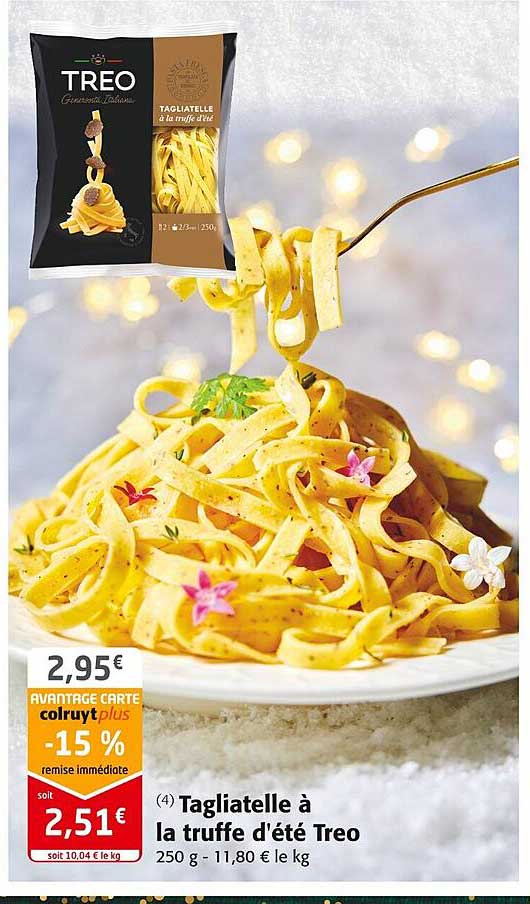 Tagliatelle à La Truffe D'été Treo