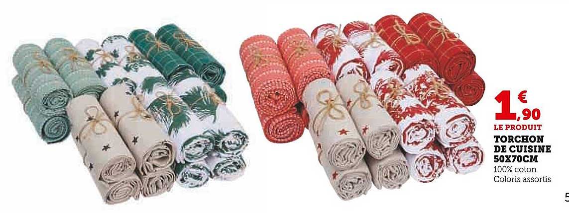 torchon de cuisine 50x70cm