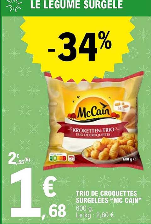 Trio De Croquettes Surgelées "mc Cain"