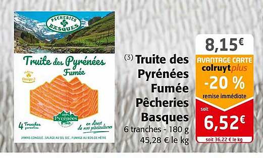 truite des pyrénées fumée pêcheries basques