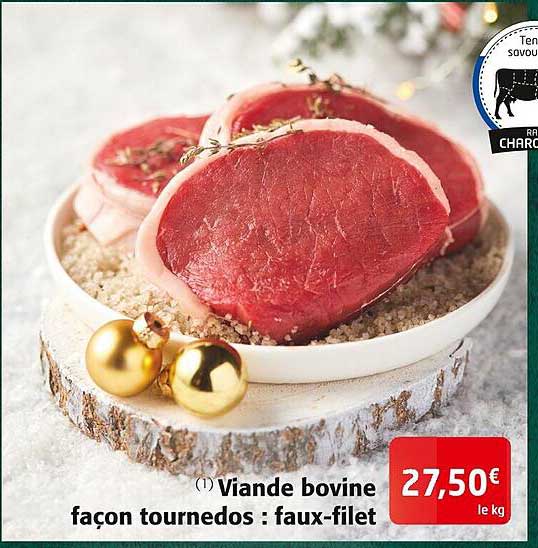 viande bovine façon tournedos : faux-filet