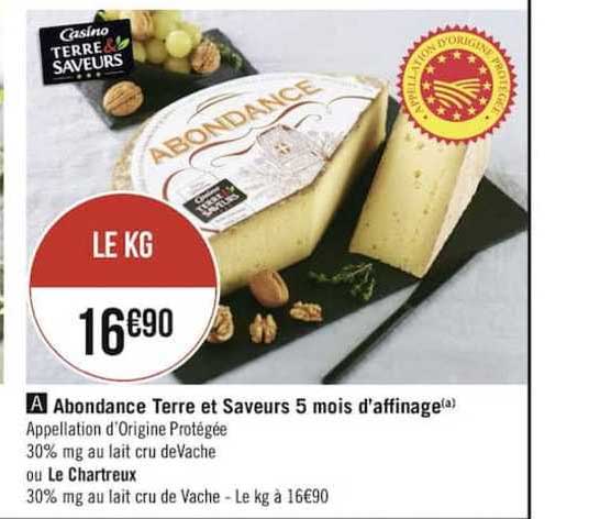 abondance terre et saveurs 5 mois d'affinage