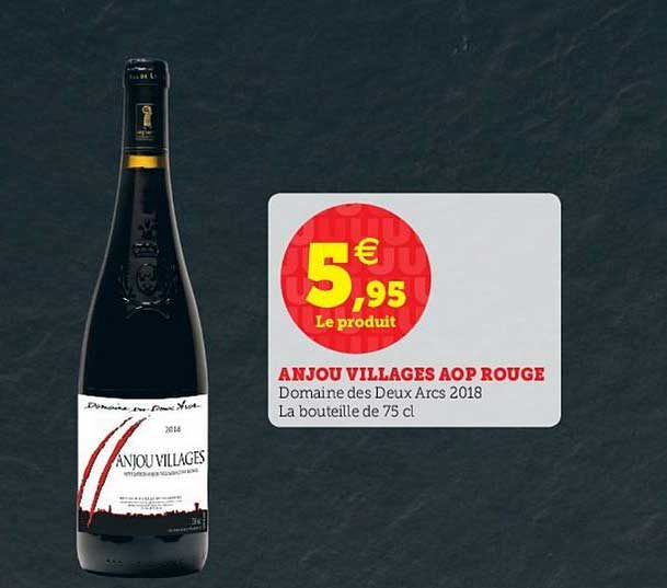 anjou villages aop rouge domaine des deux arcs