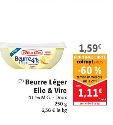 Beurre Léger Elle & Vire