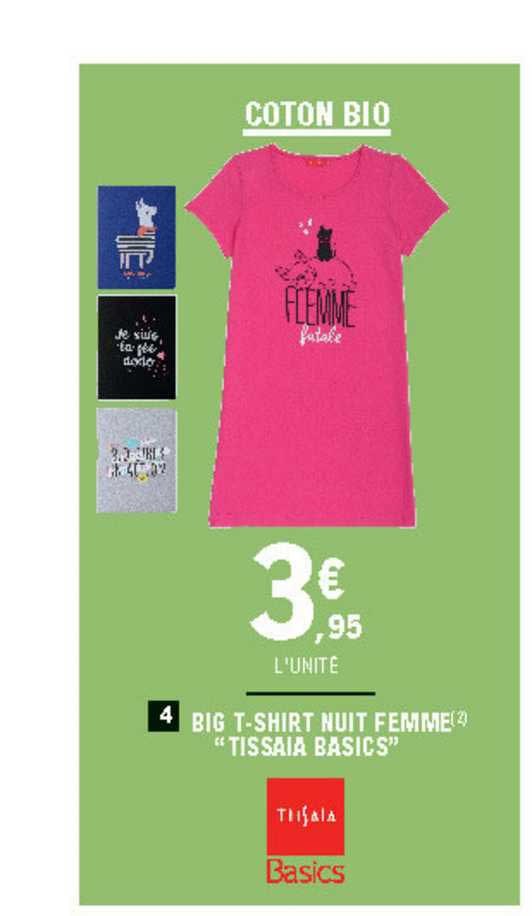 big t-shirt nuit femme "tissaia basics"