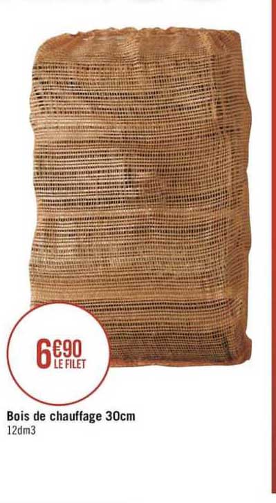 bois de chauffage 30cm