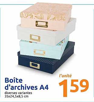 Boîte D'archives A4