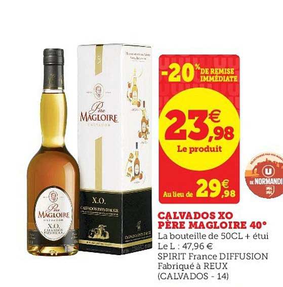 calvados xo père magloire 40°