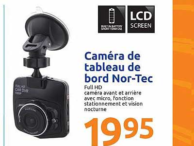 caméra de tableau de bord nor-tec
