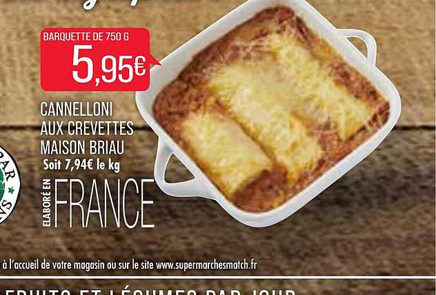 Cannelloni Aux Crevettes Maison Briau