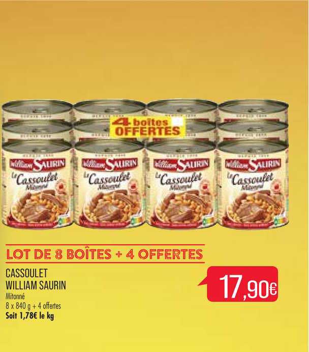 cassoulet william saurin