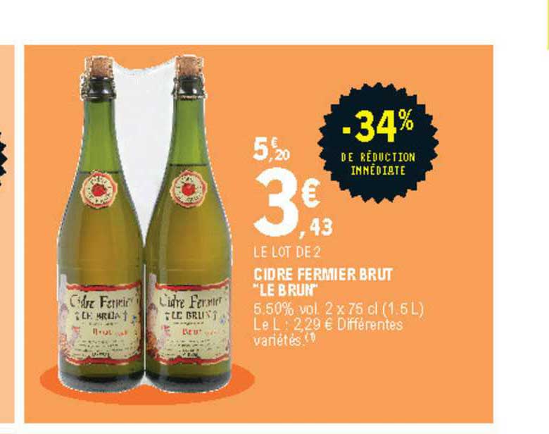 Cidre Fermier Brut "le Brun"