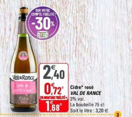 cidre rosé val de rance