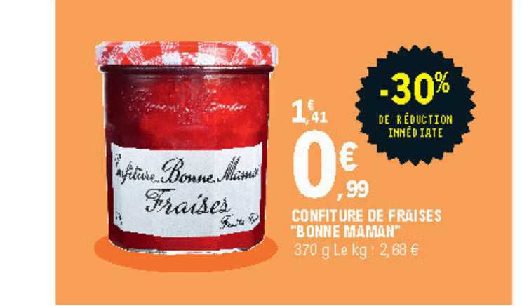 confit de fraises "bonne maman"