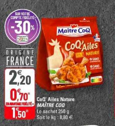 coq'kailes nature maître coq