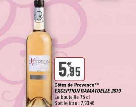 côtes de provence exception ramatuelle 2019