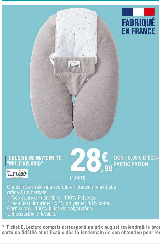 coussin de maternité "multirelax" tinéo