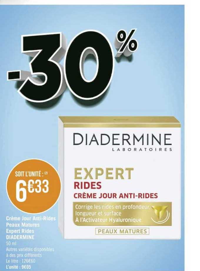 crème jour anti rides peaux matures expert rides diadermine