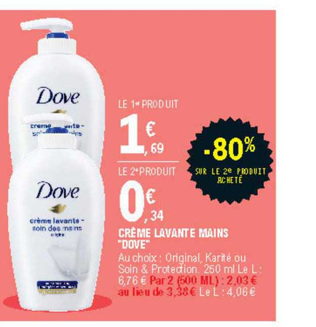 crème lavante mains "dove"