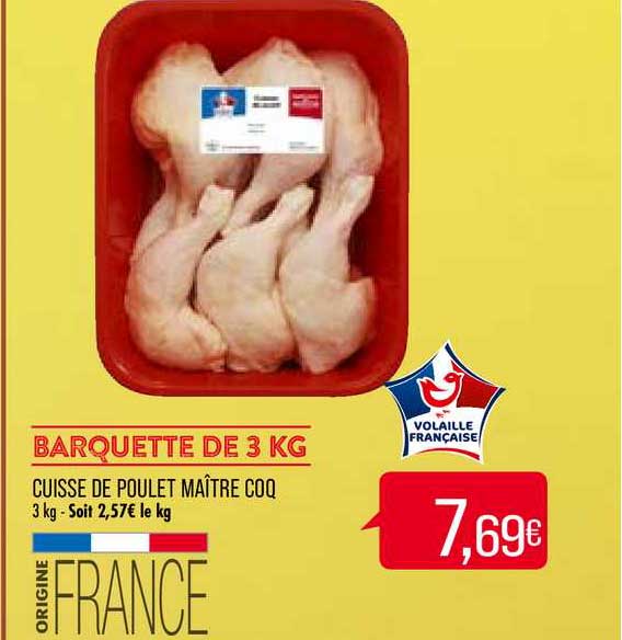 cuisse de poulet maître coq
