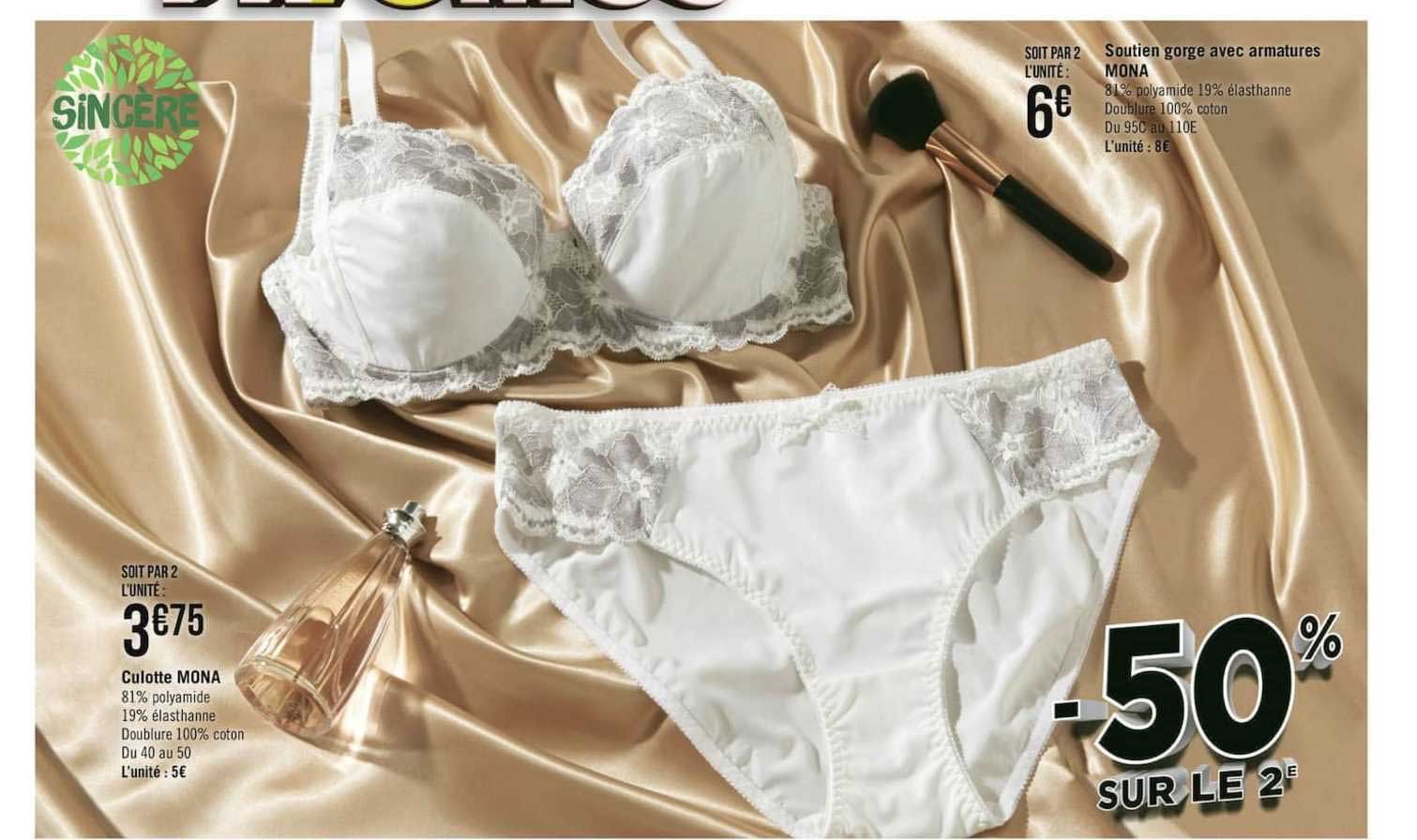 culotte mona soutien gorge avec armatures mona