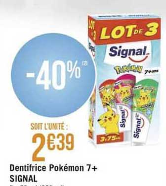 Dentifirce Pokémon 7+ Signal