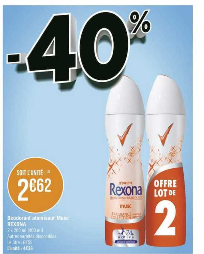 Déodorant Atomiseur Musc Rexona