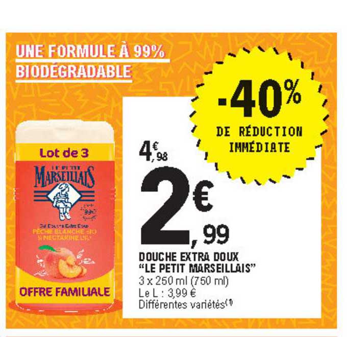 Douche Extra Doux "le Petit Marseillais"