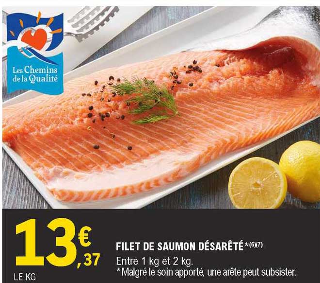 filet de saumon désarêté