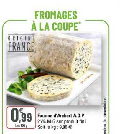 fourme d'ambert a.o.p.