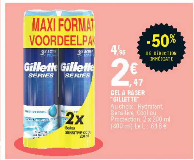 gel à raser "gillette"