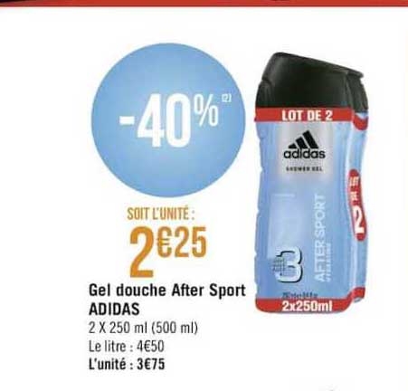gel douche after sport adidas