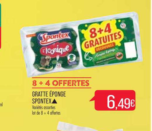 gratte éponge spontex
