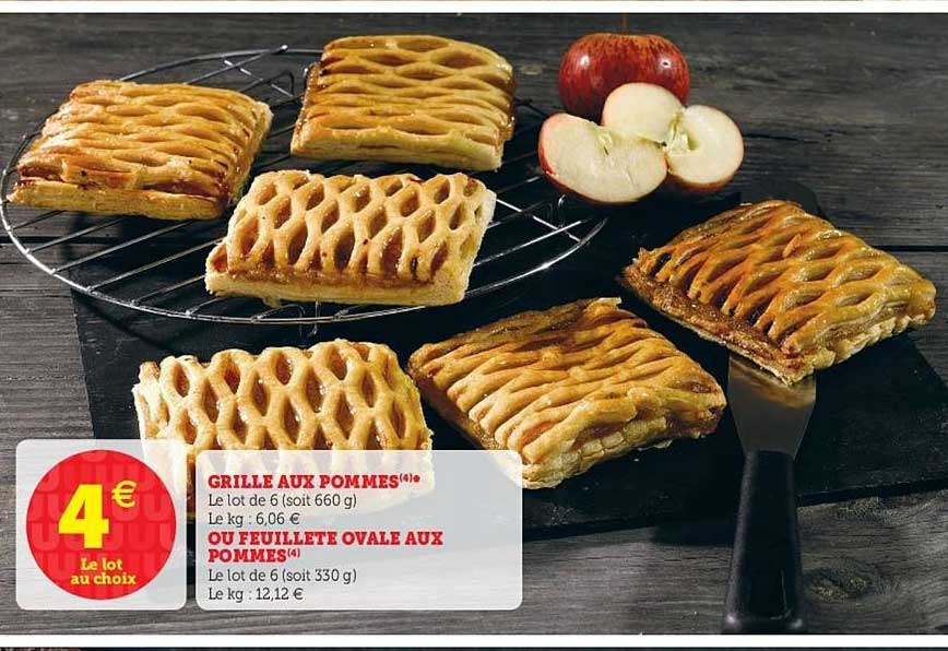 Grille Aux Pommes Ou Feuilleté Ovale Aux Pommes